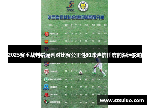 2025赛季裁判错漏判对比赛公正性和球迷信任度的深远影响